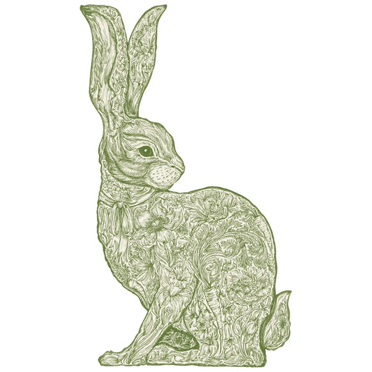 Hester & Cook Die-cut Greenhouse Hare Placemat - Marcel’s Culinary Experience