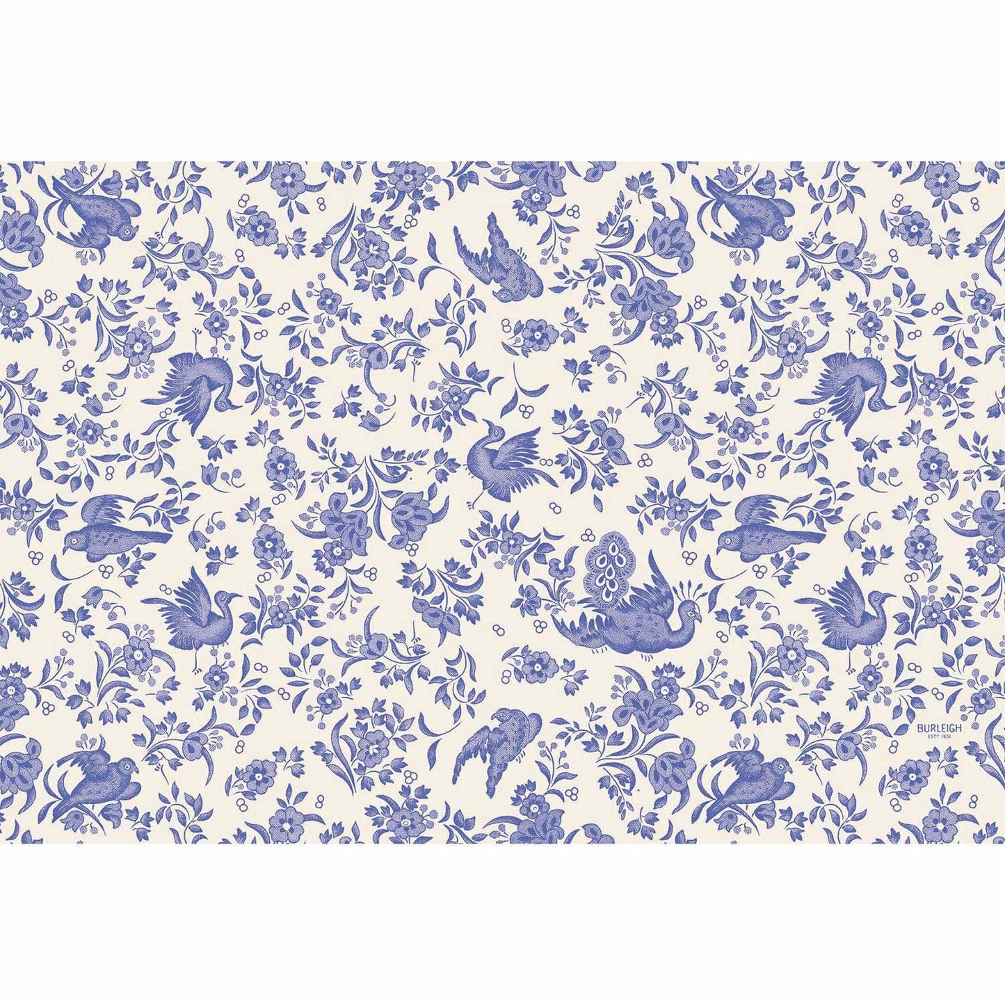 Hester & Cook Blue Regal Peacock Paper Placemat - Marcel’s Culinary Experience