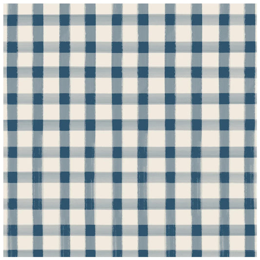Hester & Cook Navy Painted Check Cocktail Napkins - Marcel’s Culinary Experience