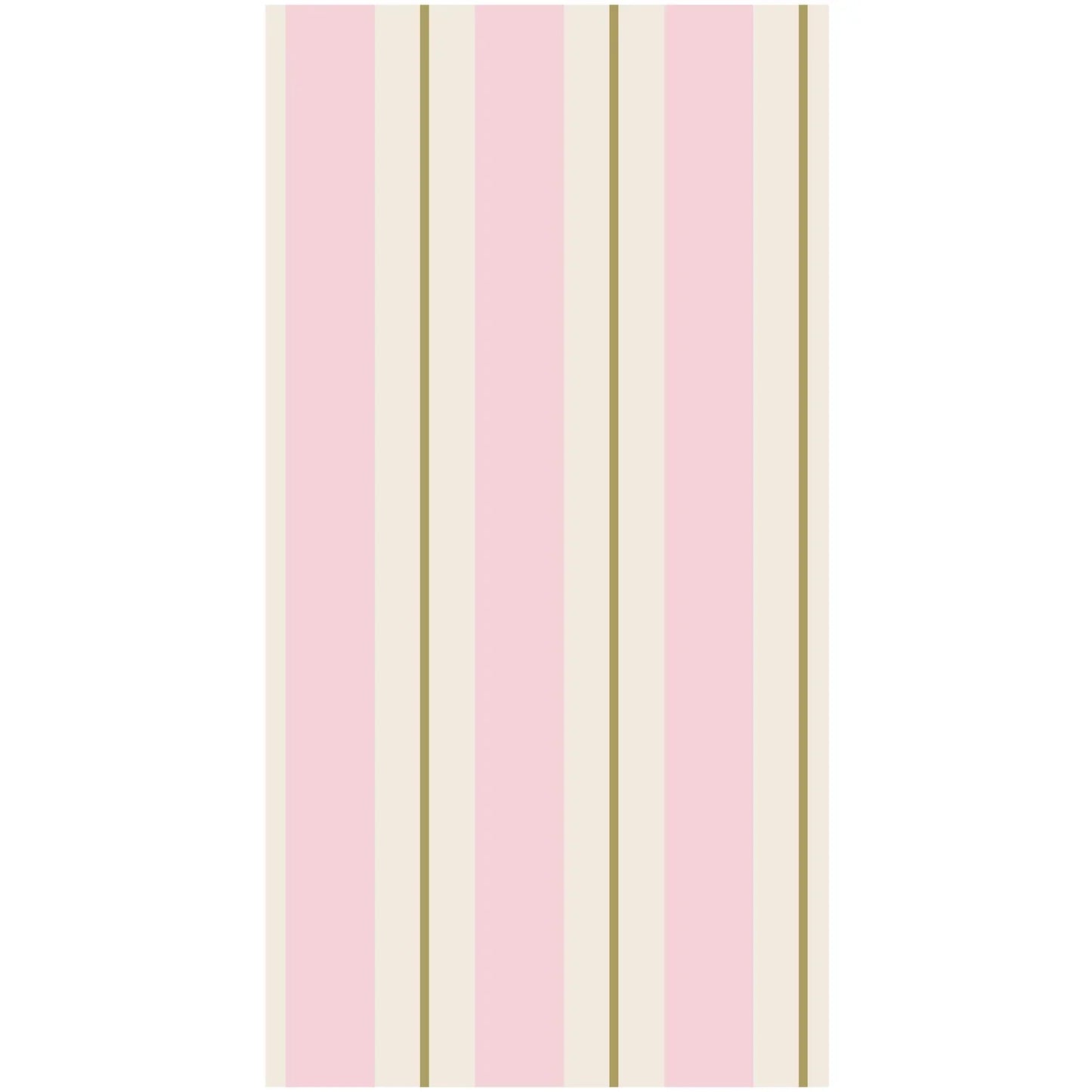 Hester & Cook Pink & Gold Awning Stripe Guest Napkins - Marcel’s Culinary Experience