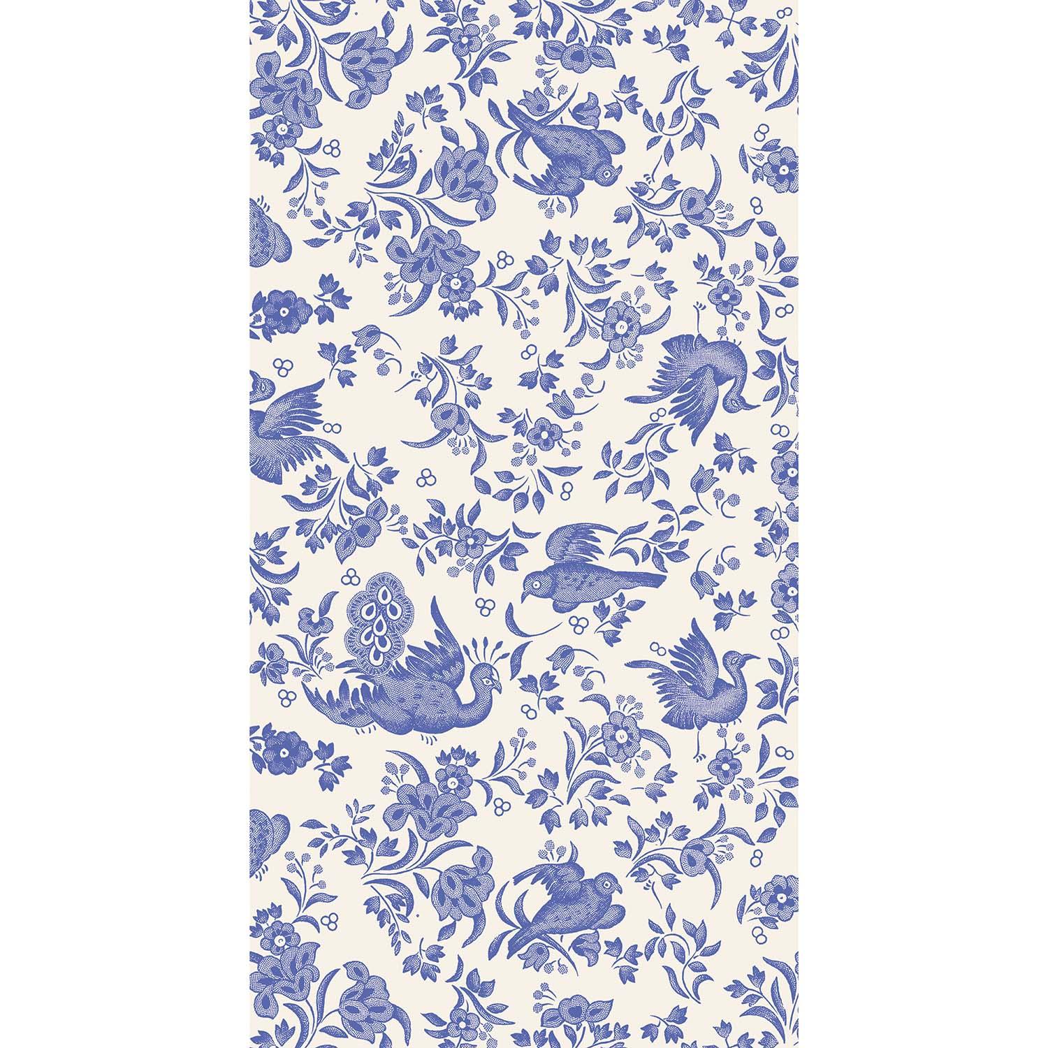 Hester & Cook Blue Regal Peacock Paper Guest Napkins