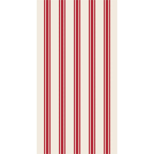 Hester and Cook Red Linen Stripe Guest Napkins