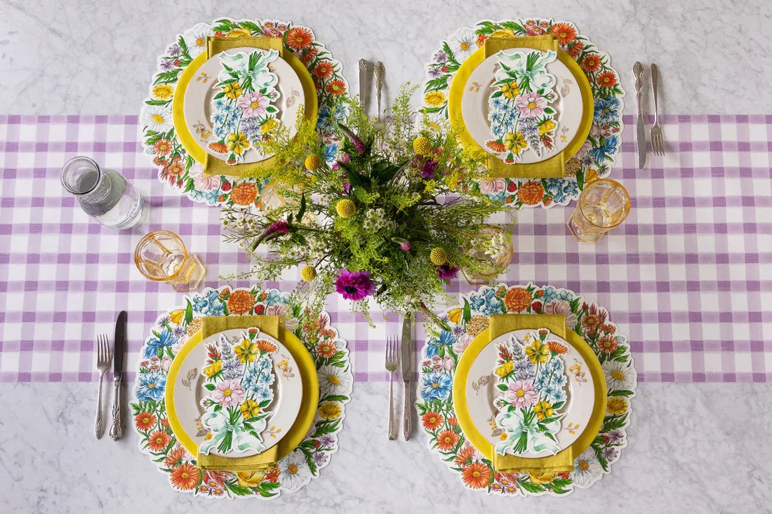 Hester & Cook Die Cut Wildflower Wreath Placemat