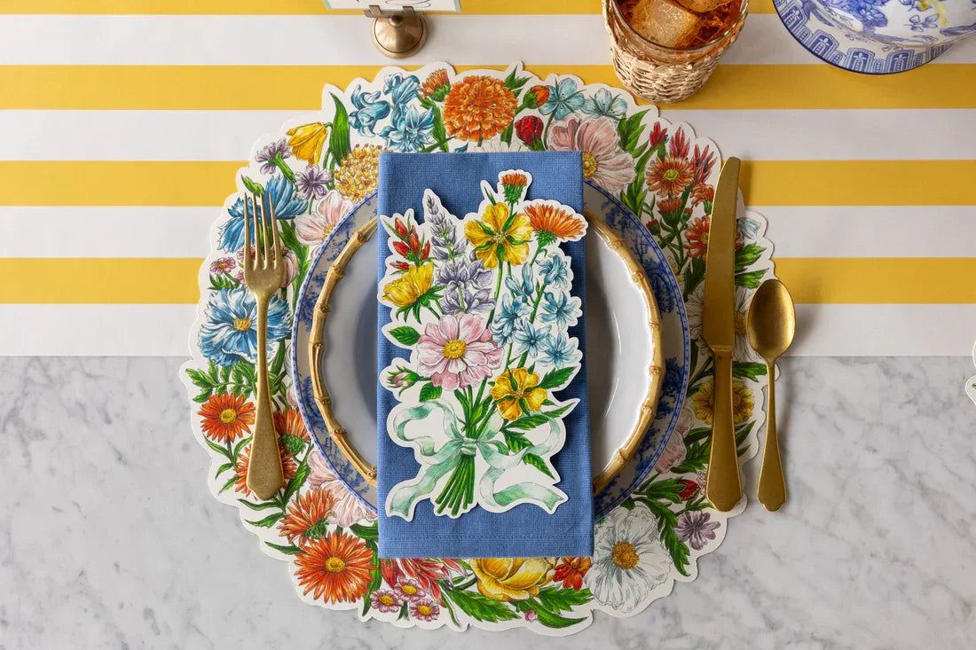 Hester & Cook Die Cut Wildflower Wreath Placemat