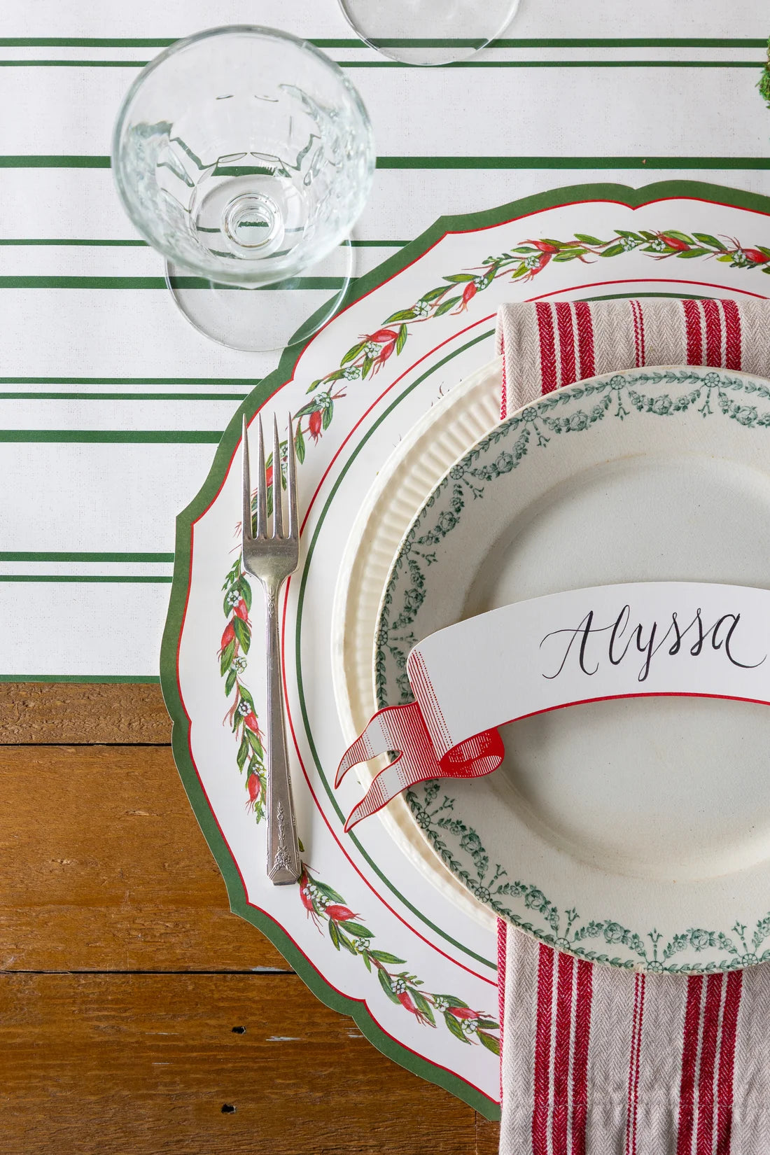 Die-cut Cardinal China Placemat