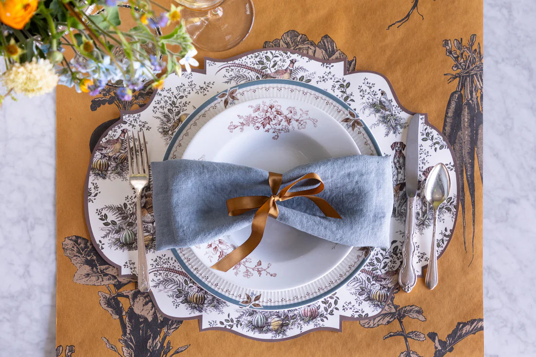 Die-cut Harvest Toile Frame  Placemat