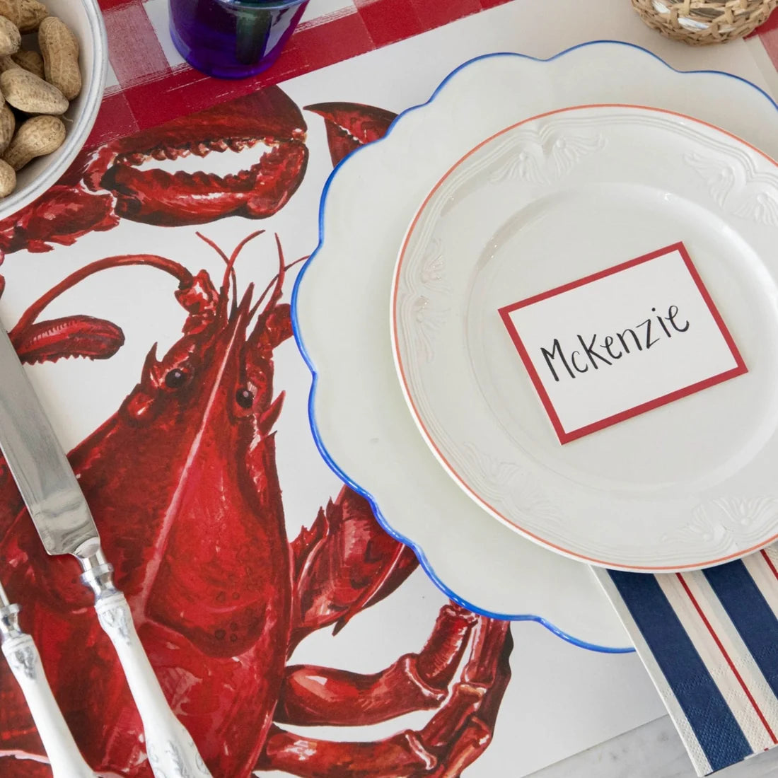 Red Frame Place Card