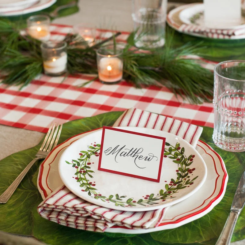 Red Frame Place Card
