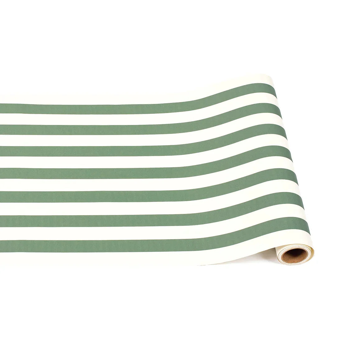 Hester & Cook Dark Green Classic Stripe Paper Runner - Marcel’s Culinary Experience