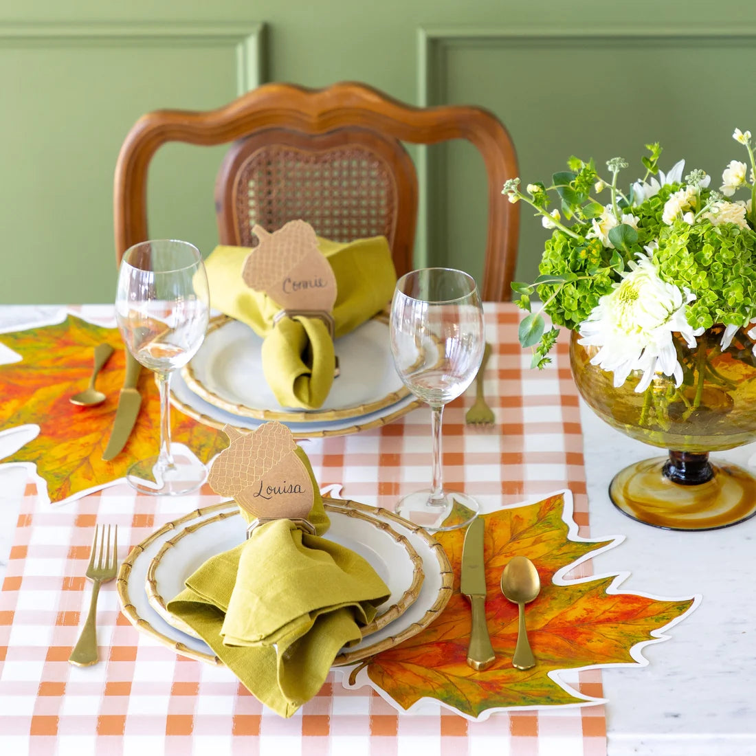 Hester and Cook Die-cut Fall Leaf Placemat