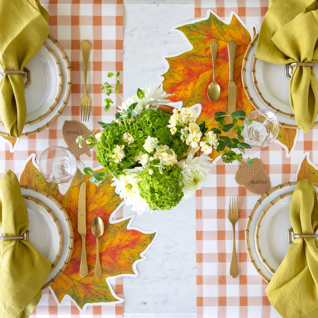 Hester and Cook Die-cut Fall Leaf Placemat