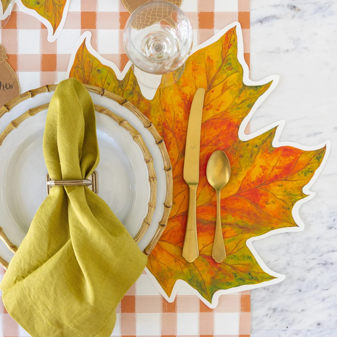 Hester and Cook Die-cut Fall Leaf Placemat