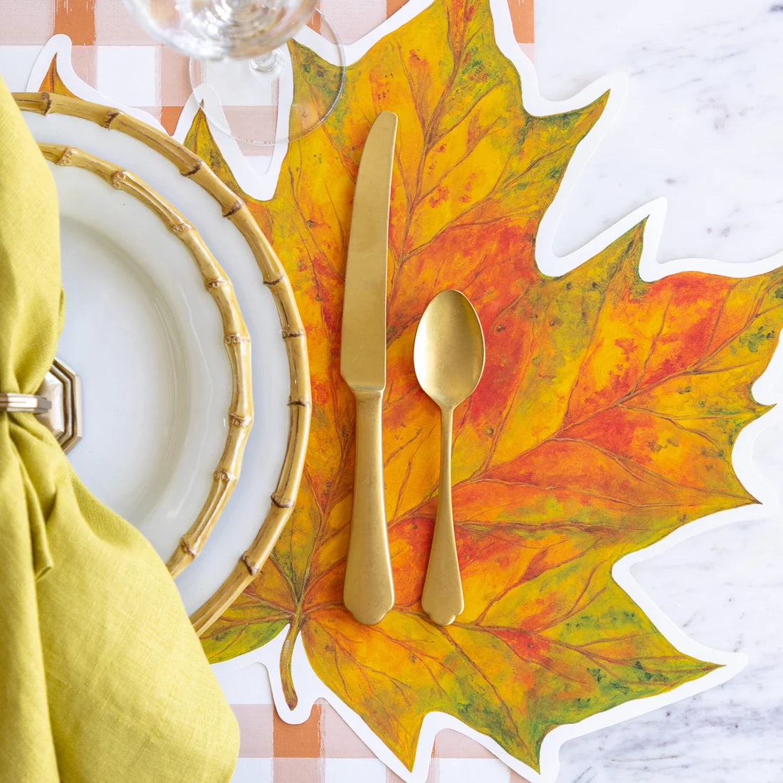 Hester and Cook Die-cut Fall Leaf Placemat