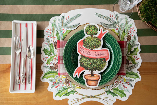 Hester & Cook Die-cut Christmas Sprigs Placemat - Marcel’s Culinary Experience