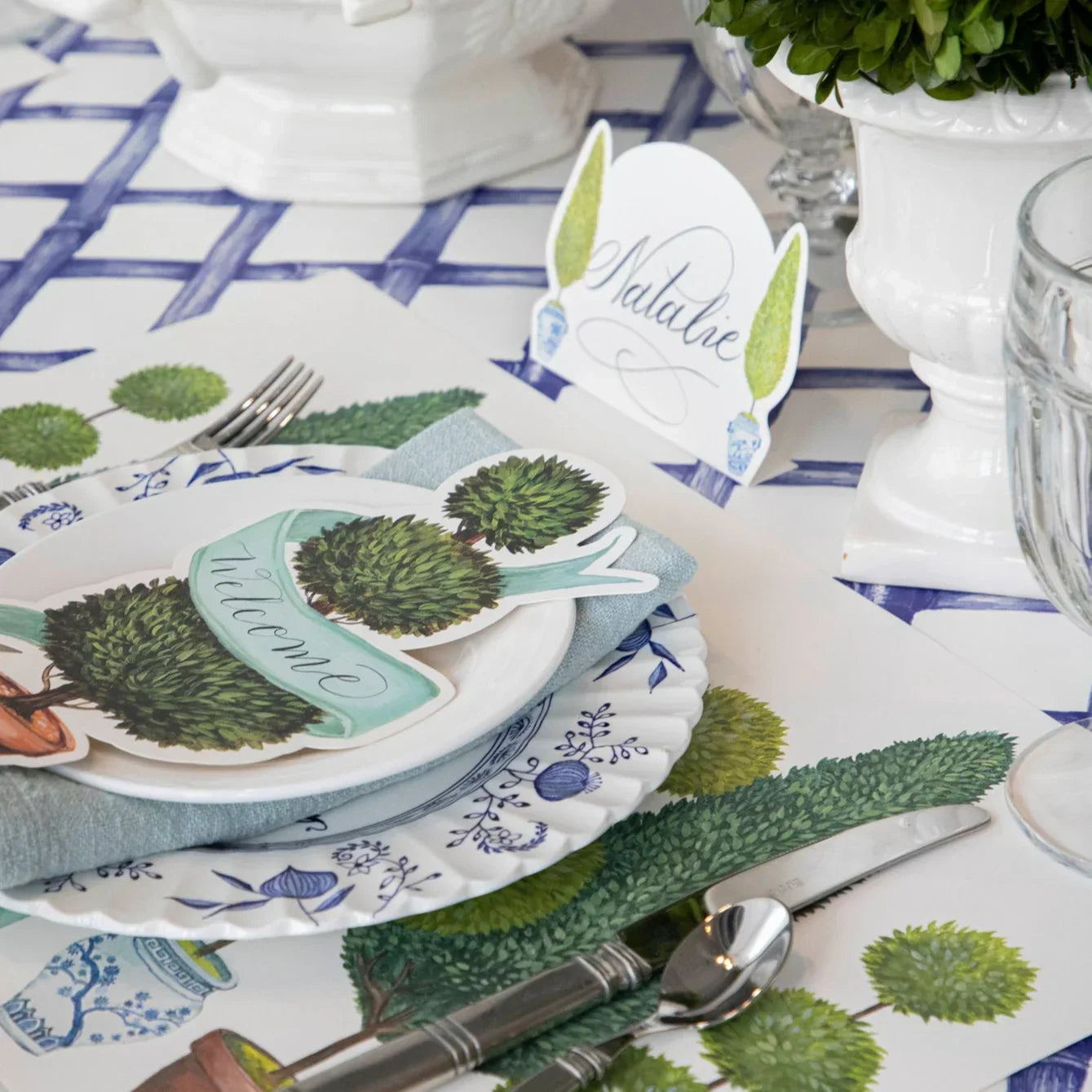 Hester & Cook Topiary Garden Placemat - Marcel’s Culinary Experience