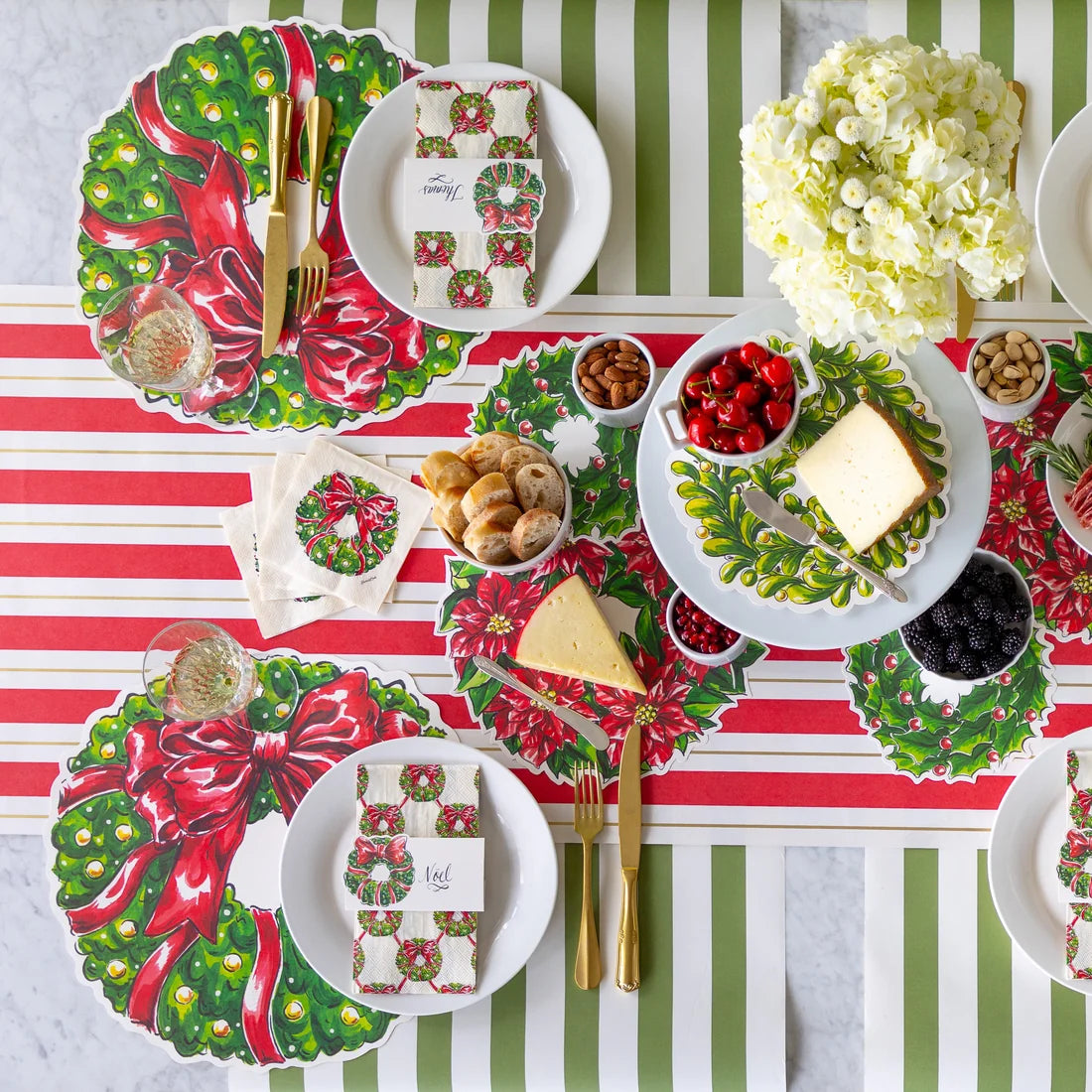 Hester and Cook Die-cut Holiday Wreath Placemat