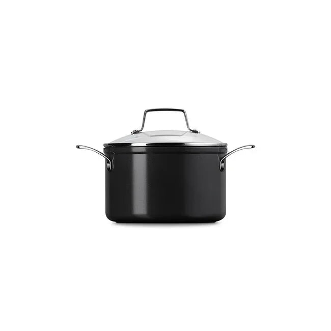 Le Creuset Essential Non-stick Ceramic Stockpot with Glass Lid - 4 Qt