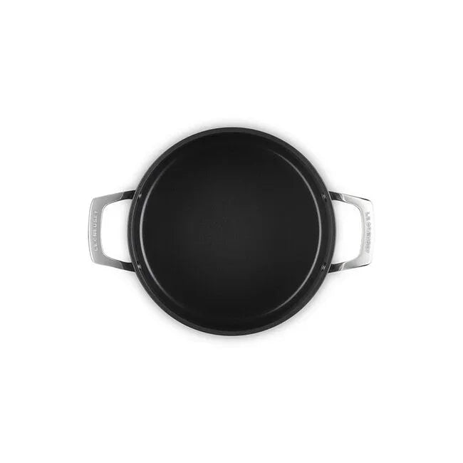 Le Creuset Essential Non-stick Ceramic Stockpot with Glass Lid - 6.3 Qt.