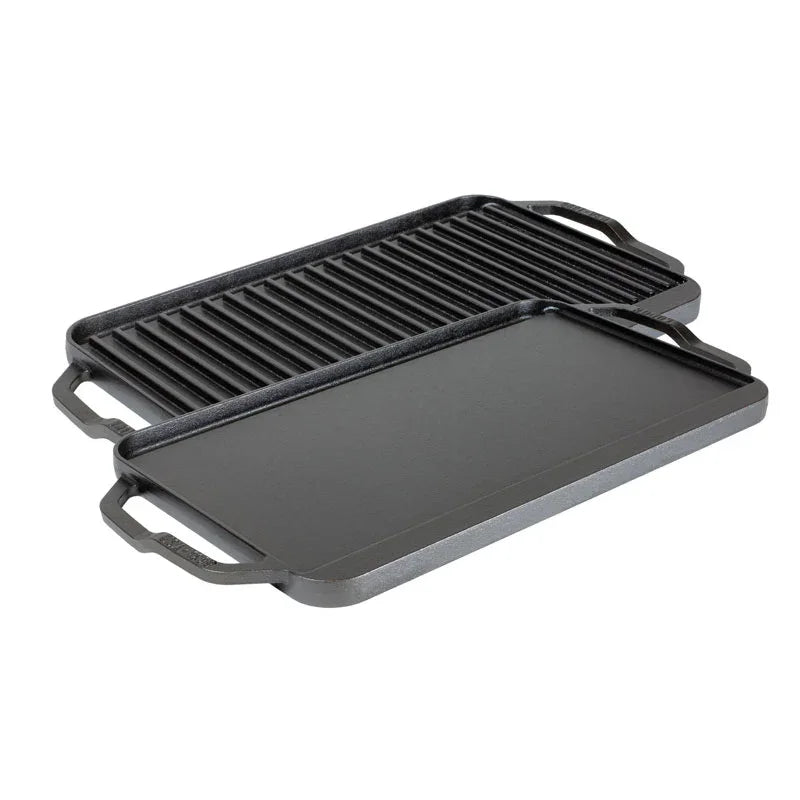 Lodge Chef Collection Cast Iron Reversible Grill/Griddle 19.5 x 10 Inch - Marcel’s Culinary Experience