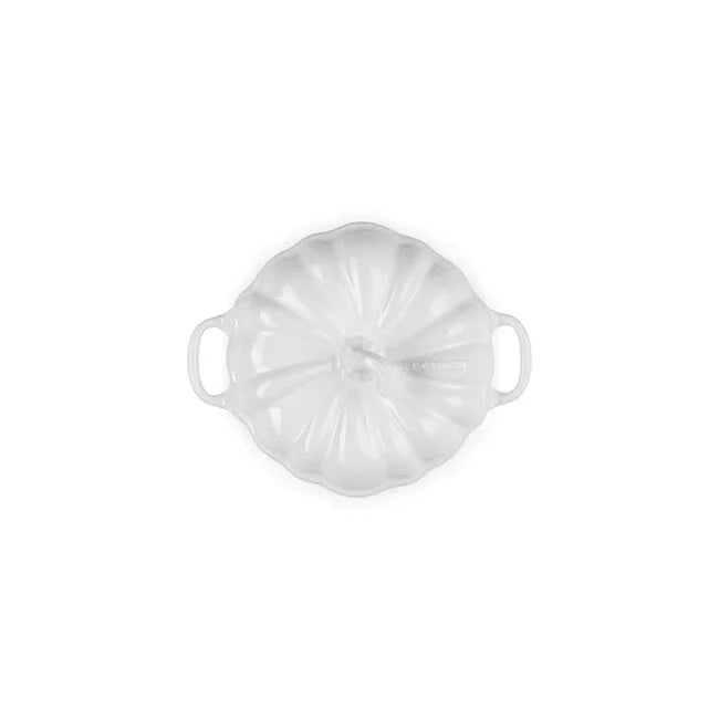 Le Creuset Pumpkin Mini Cocotte White - 12Oz