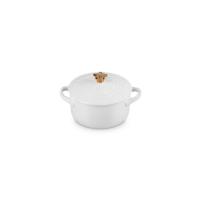 Le Creuset Noël Collection Mini Cocotte with Gold Star Knob