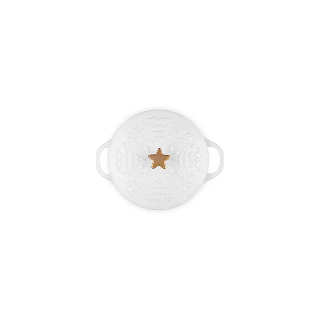 Le Creuset Noël Collection Mini Cocotte with Gold Star Knob