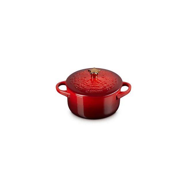 Le Creuset Noël Collection Mini Cocotte with Gold Star Knob