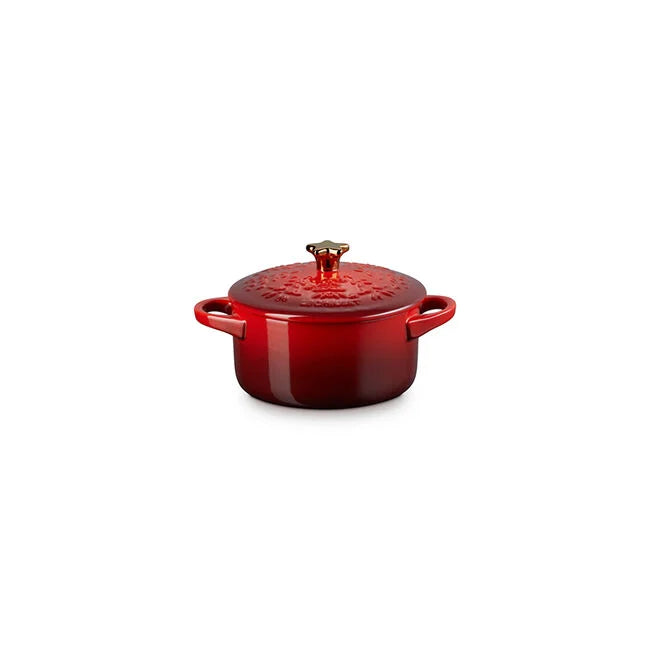 Le Creuset Noël Collection Mini Cocotte with Gold Star Knob