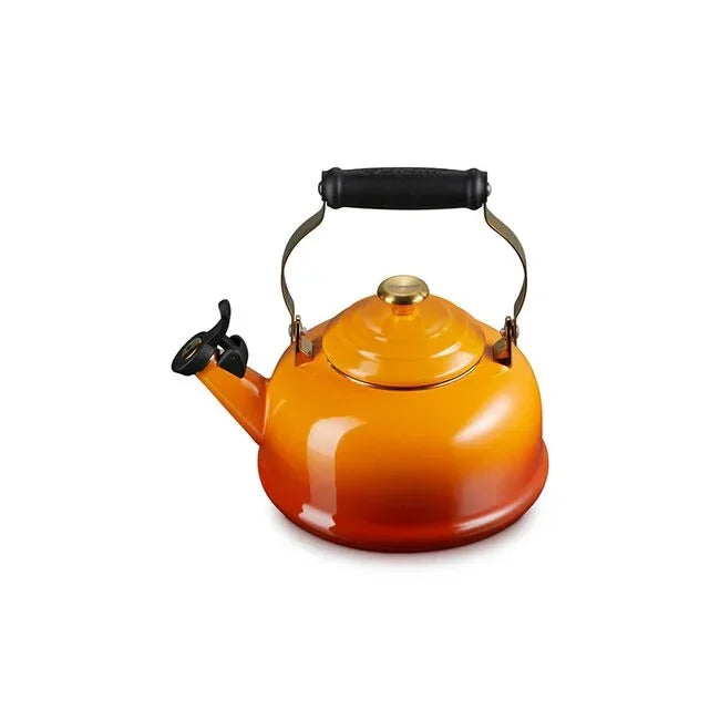 Le Creuset Classic Whistling Kettle with Gold Knob Persimmon 1.7 qt - Marcel’s Culinary Experience