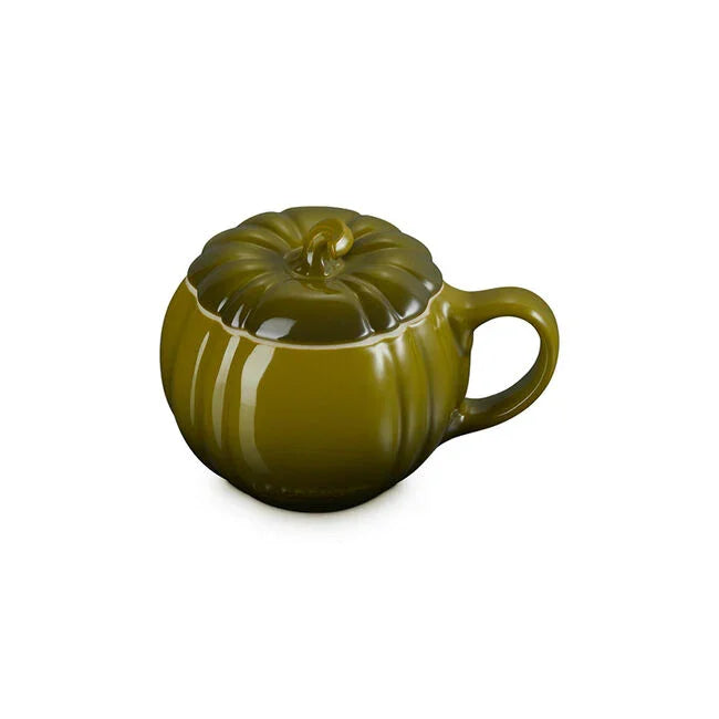 Le Creuset Pumpkin Mug with Lid - Olive - Marcel’s Culinary Experience