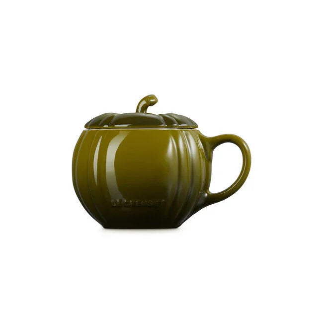 Le Creuset Pumpkin Mug with Lid - Olive - Marcel’s Culinary Experience