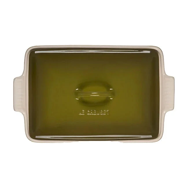 Le Creuset Heritage Rectangular Casserole 4 qt - Olive - Marcel’s Culinary Experience