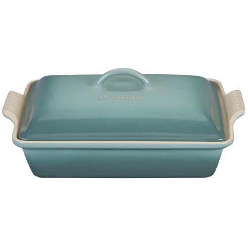 Le Creuset Heritage Rectangular Casserole 4 qt - Sea Salt - Marcel’s Culinary Experience