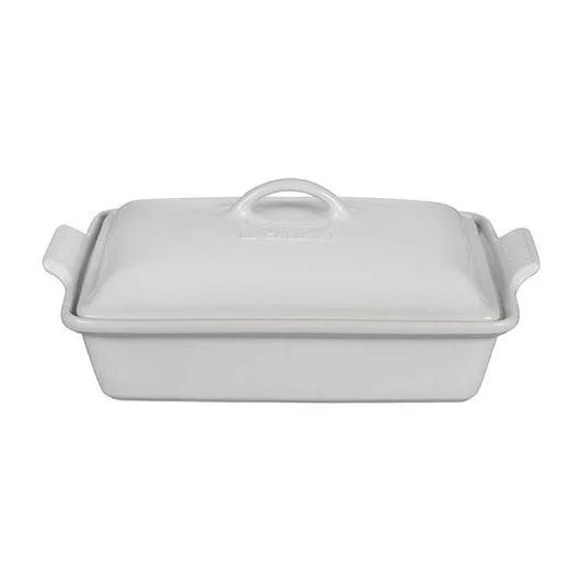 Le Creuset Heritage Rectangular Casserole 4 qt - White - Marcel’s Culinary Experience