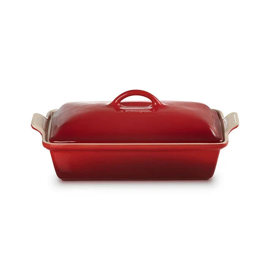 Le Creuset Heritage Rectangular Casserole 4 qt - Cerise - Marcel’s Culinary Experience