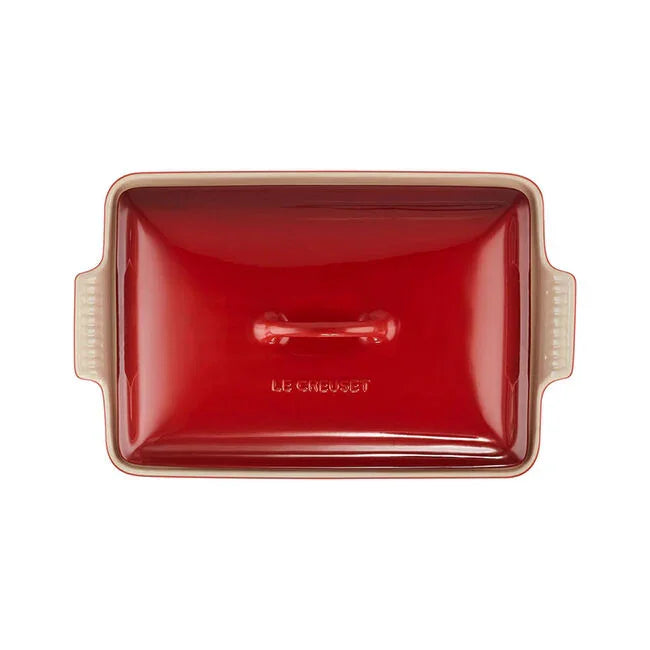 Le Creuset Heritage Rectangular Casserole 4 qt - Cerise - Marcel’s Culinary Experience
