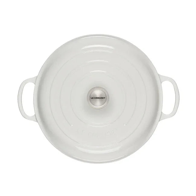 Le Creuset Signature Braiser White 5 qt - Marcel’s Culinary Experience