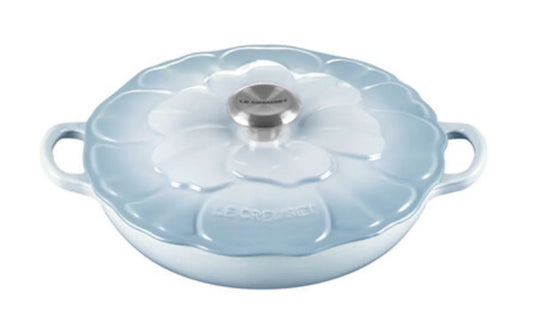 Le Creuset Signature Petal Braiser - Coastal Blue - Marcel’s Culinary Experience