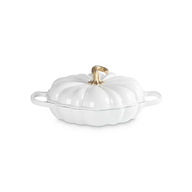 Le Creuset Signature Pumpkin Braiser White - 2.75 Qt