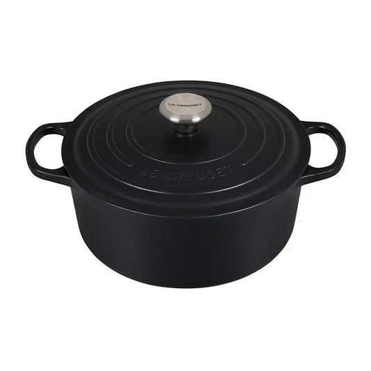 Le Creuset Signature Round Dutch Oven 5.5 qt - Licorice - Marcel’s Culinary Experience