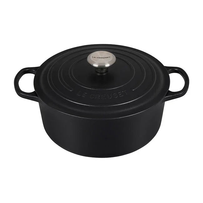 Le Creuset Signature Round Dutch Oven 5.5 qt - Licorice - Marcel’s Culinary Experience
