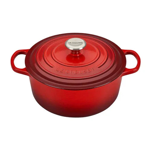 Le Creuset Signature Round Dutch Oven 7.25 qt - Cerise - Marcel’s Culinary Experience