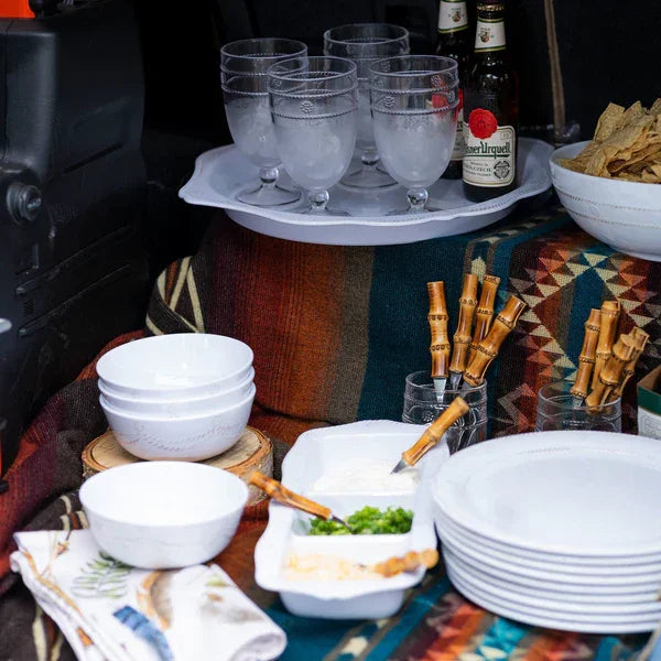 Juliska Berry & Thread Melamine 12" Bowl - Whitewash - Marcel’s Culinary Experience