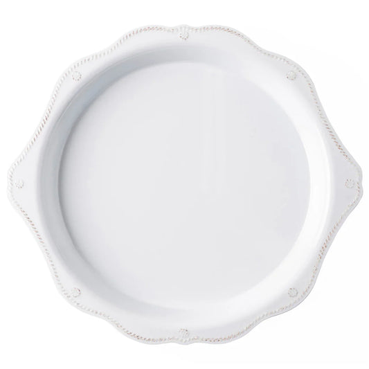Juliska Berry & Thread Melamine 17" Round Platter - Whitewash - Marcel’s Culinary Experience