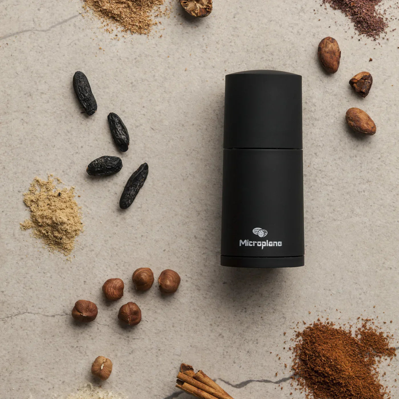 Microplane Manual Spice Grinder | Fresh Nutmeg & Cinnamon Grinder