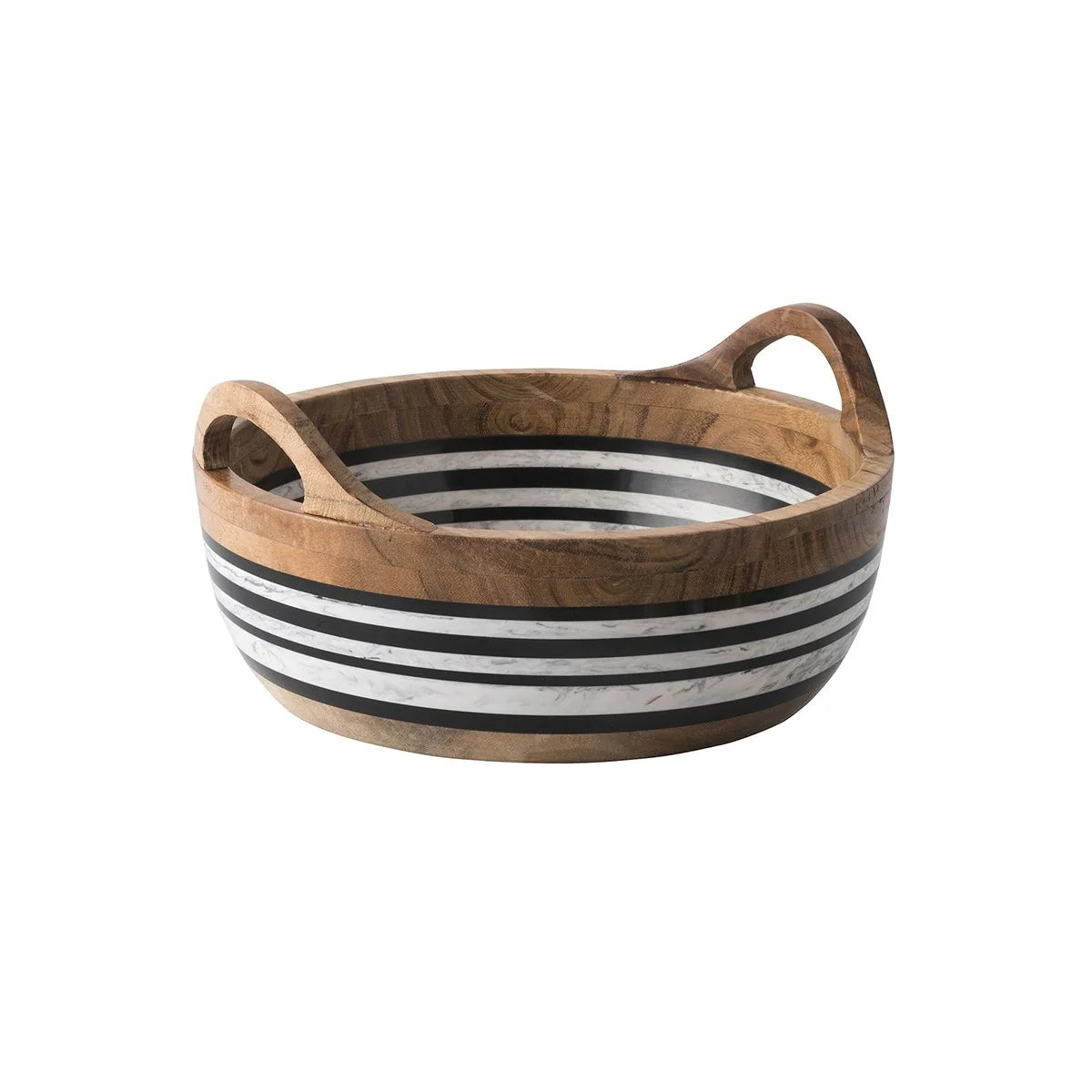 Juliska Stonewood Stripe 11" Round Handled Bowl