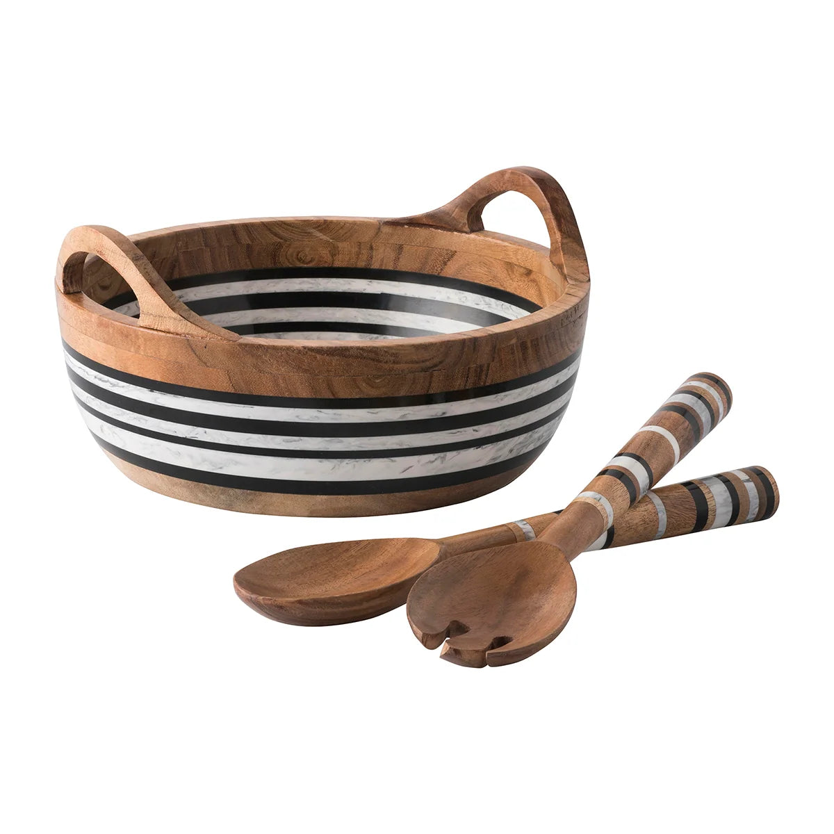 Juliska Stonewood Stripe 11" Round Handled Bowl