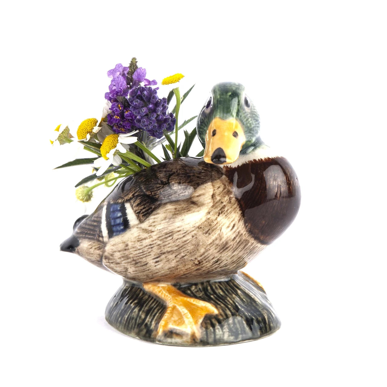 Quail Ceramics Mallard Bud Vase
