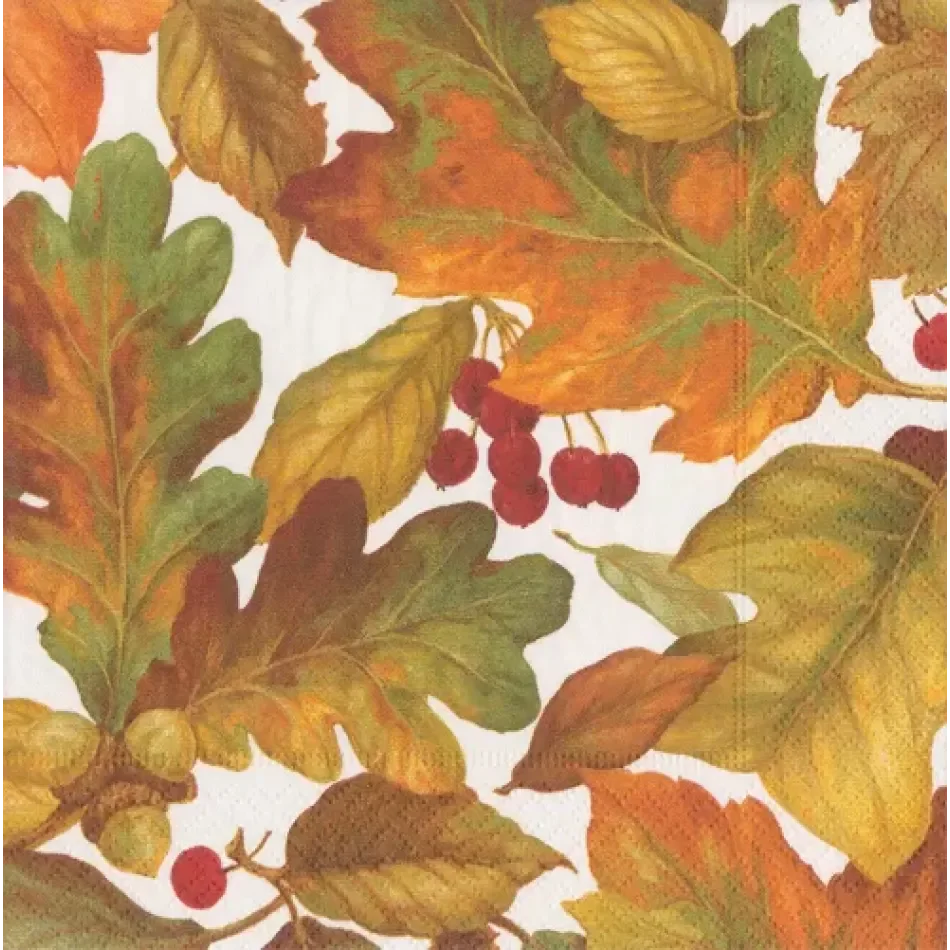 Autumn Leaves II Paper Luncheon Towel Napkins - Marcel’s Culinary Experience