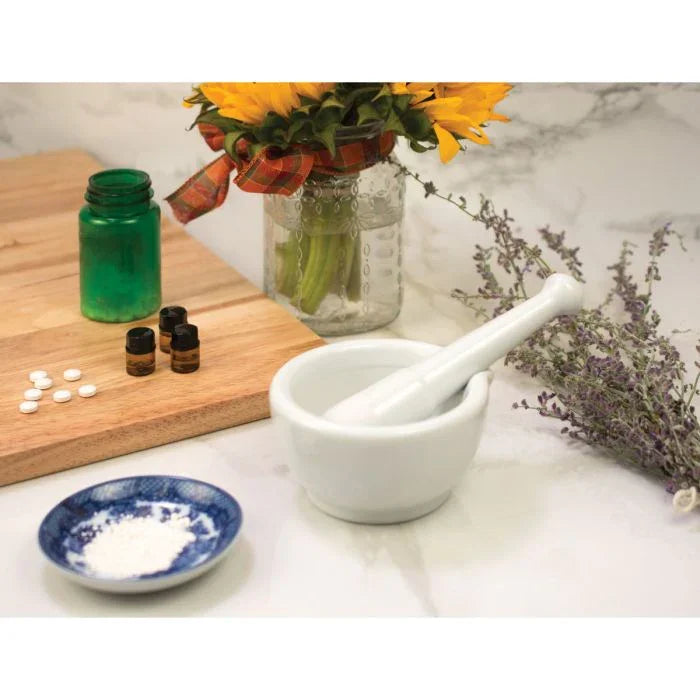 Kitchen Mortar and Pestle with Pour Spout - Marcel’s Culinary Experience